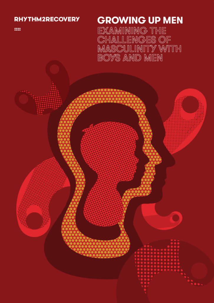 Cover of manual "Growing Up Men: Examining the Challenges of Masculinity with Boys and Men"